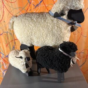 Sheep !  Set of three.  Vintage